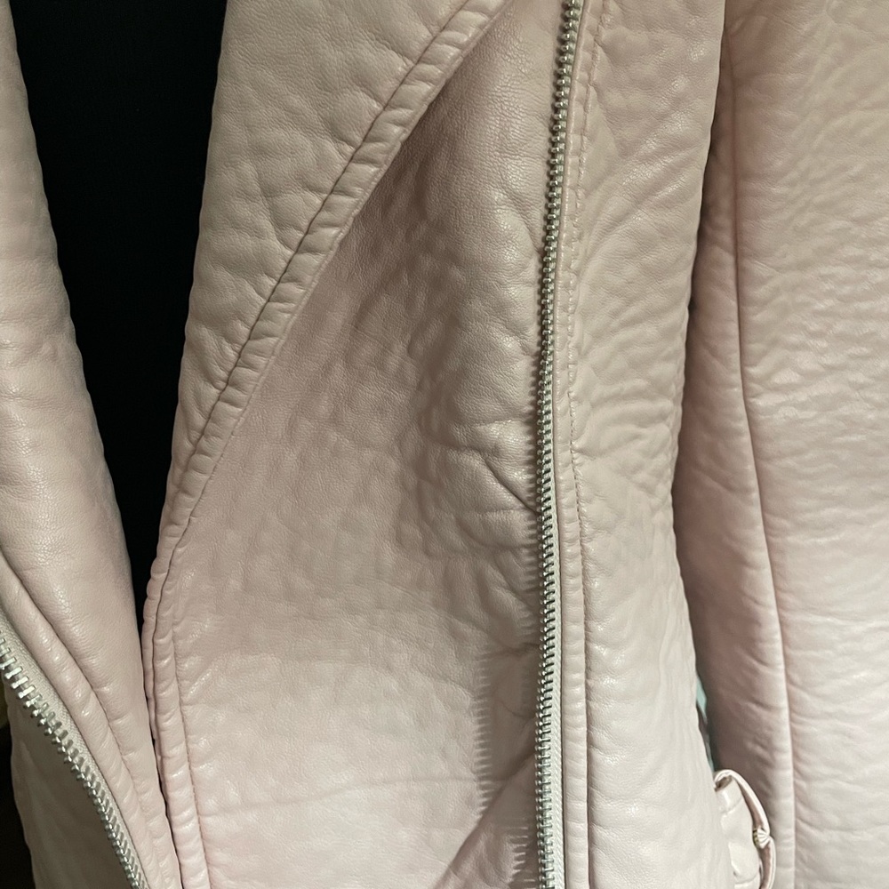 Sext soft Pink vegan leather jacket - Picture 5 of 6